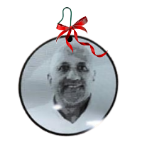 Get your face on a PCB ornament.